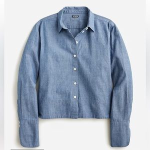 J.Crew Garçon Cropped Chambray Shirt